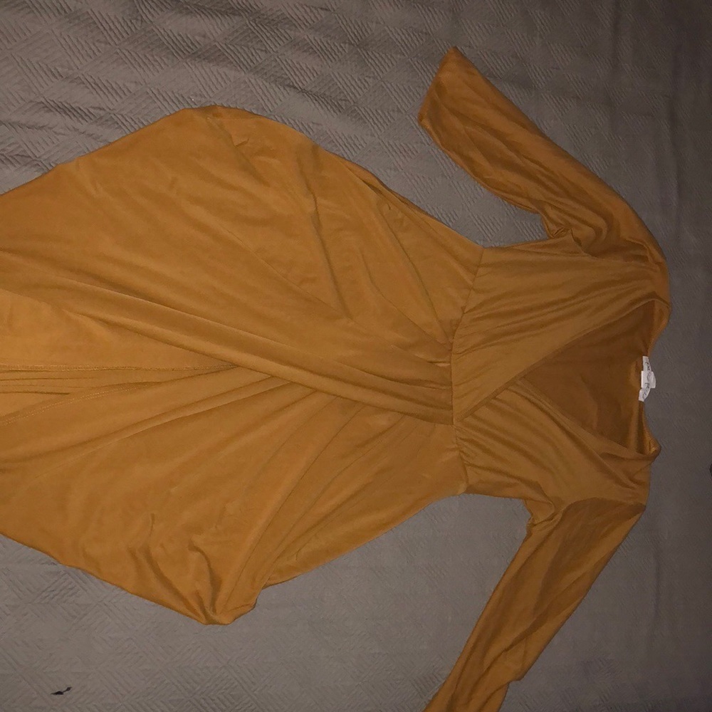 Mustard yellow dress